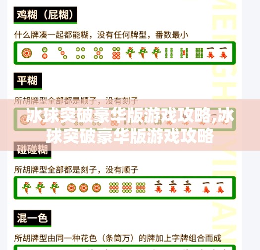 冰球突破豪华版游戏攻略,冰球突破豪华版游戏攻略