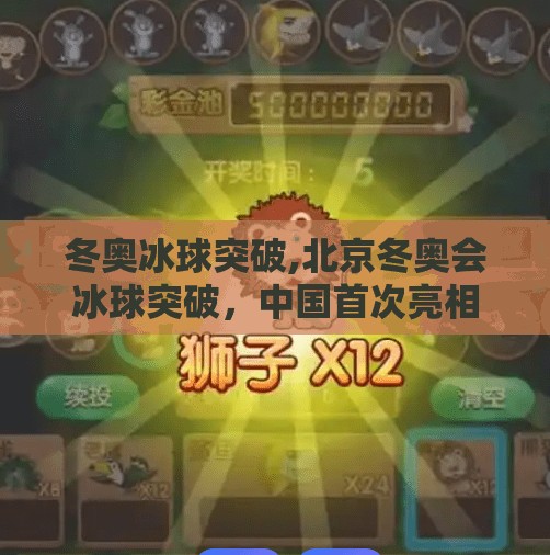冬奥冰球突破,北京冬奥会冰球突破，中国首次亮相世界顶级赛事