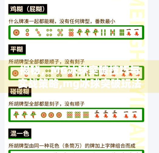 揭秘，MG冰球突破技巧与实战策略,mg冰球突破玩法