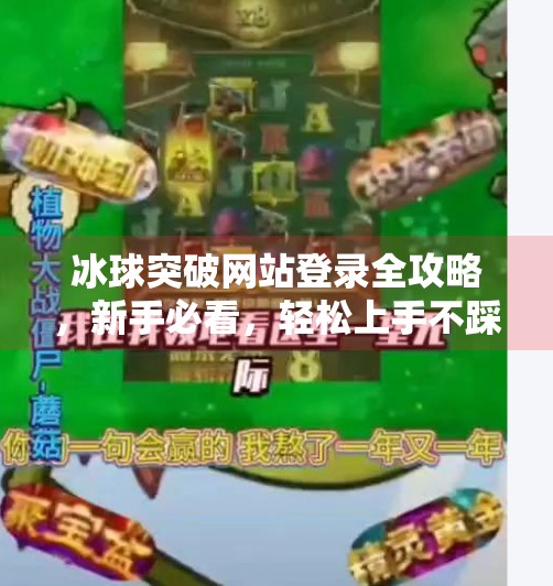 冰球突破网站登录全攻略，新手必看，轻松上手不踩坑！冰球突破网站登录教程