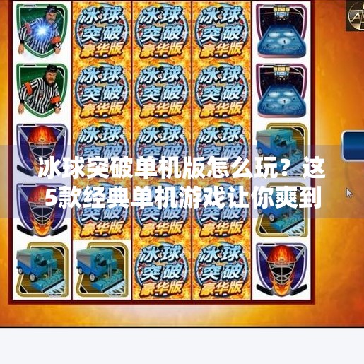 冰球突破单机版怎么玩？这5款经典单机游戏让你爽到飞起！冰球突破单机版本推荐
