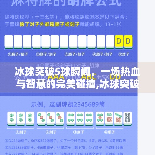 冰球突破5球瞬间，一场热血与智慧的完美碰撞,冰球突破5个球图片