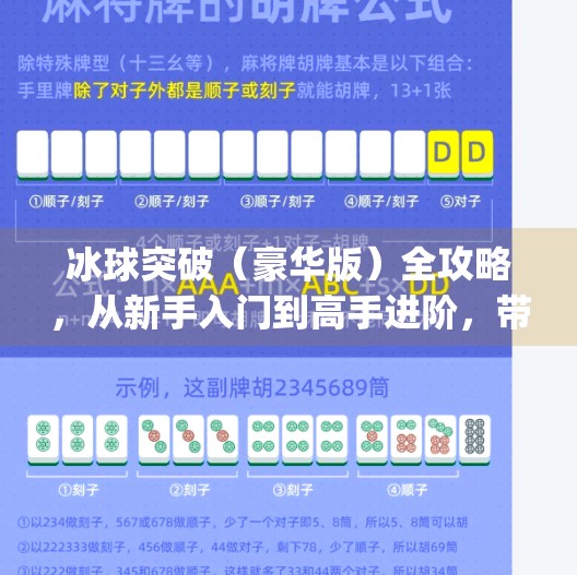 冰球突破（豪华版）全攻略，从新手入门到高手进阶，带你玩转冰球世界！冰球突破(豪华版)攻略