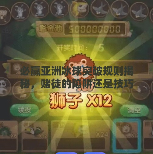 必赢亚洲冰球突破规则揭秘，赌徒的陷阱还是技巧的博弈？必赢亚洲冰球突破规则
