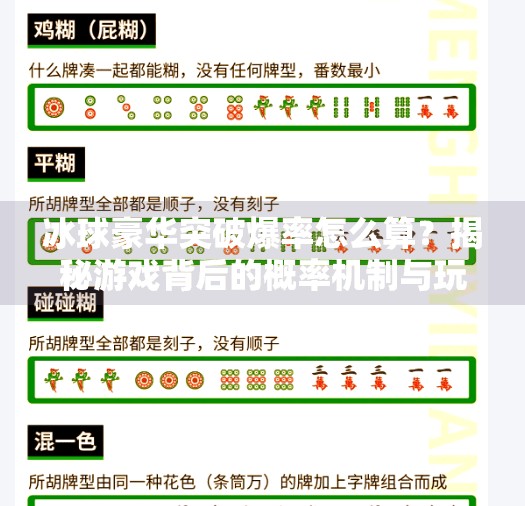 冰球豪华突破爆率怎么算？揭秘游戏背后的概率机制与玩家避坑指南！冰球豪华突破爆率怎么算