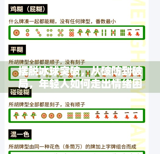 摆脱冰球突破，从破防到破局，年轻人如何走出情绪困局？摆脱冰球突破什么意思啊