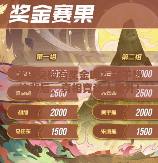 冰球突破有奖金吗？知乎热议背后，真相竟让人意外！冰球突破有奖金吗知乎