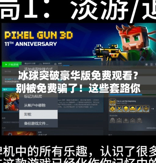 冰球突破豪华版免费观看？别被免费骗了！这些套路你得知道！冰球突破豪华版免费观看